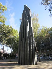 Monumento en Barcelona a las victimas del terrorismo